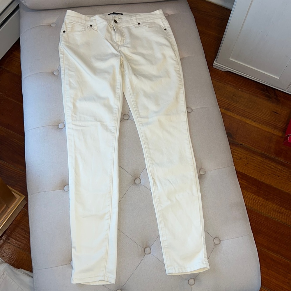Forever 21 Cream Stretch Pants